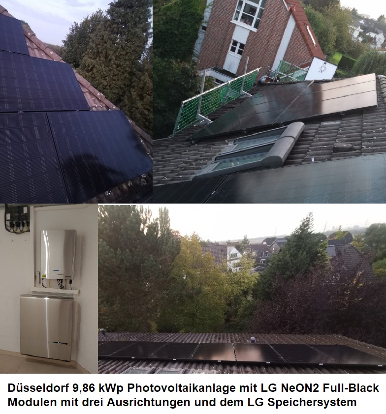 Düsseldorf Photovoltaikanlage mit Speichersystem