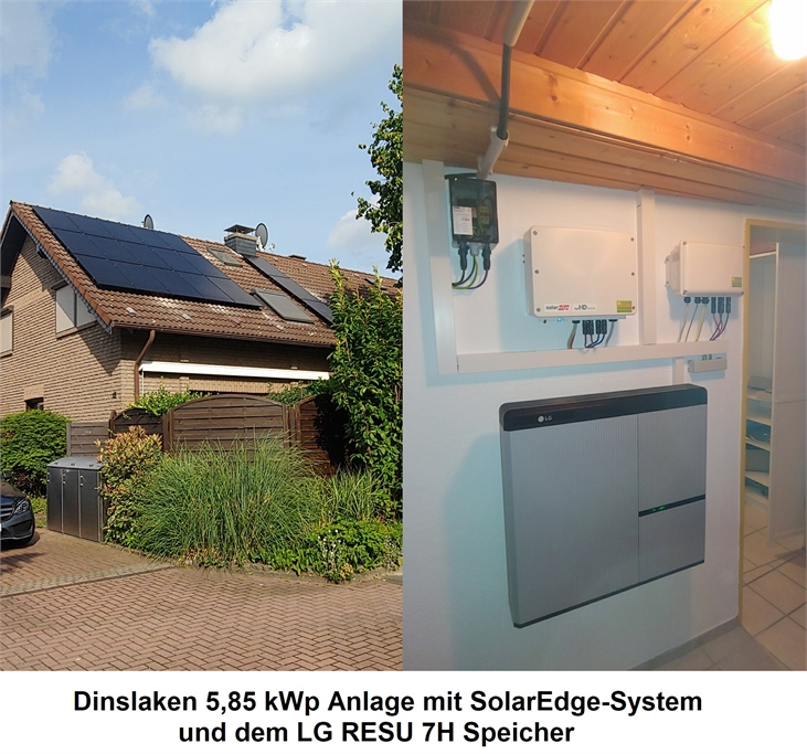 Dinslaken 5,85 kWp Anlage SolarEdge