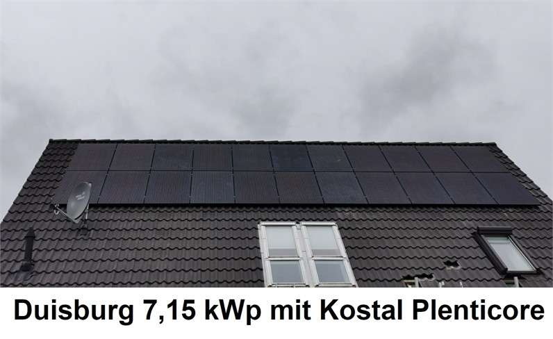 Duisburg 7,15 kWp mit Kostal Plenticore