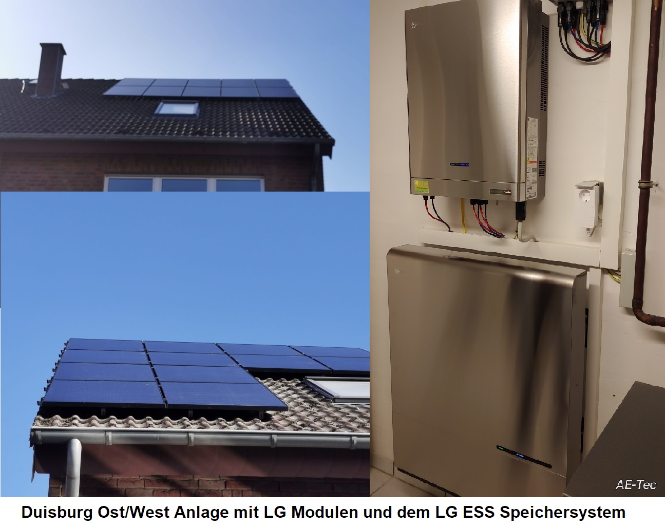 Duisburg Photovoltaik Ost West mit Speicher