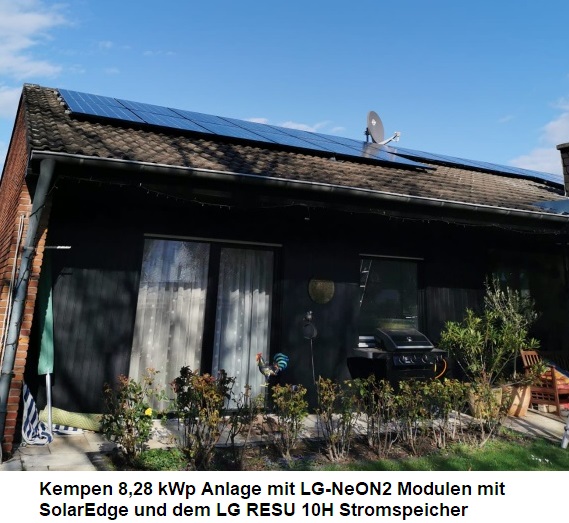 Kempen 8,28 mit SolarEdge und LG Resu 10H