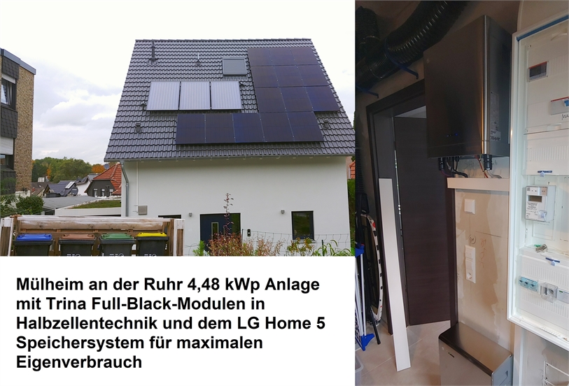 Mülheim 4,48 kWp Anlage mit LG Home 5