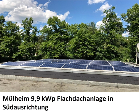 Mülheim 9,9 kWp Südausrichtung