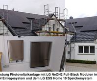 Duisburg Photovoltaik mit Einlegesystem und LG Speicher
