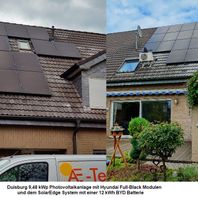 Duisburg Photovoltaik mit SolarEdge und BYD batterie