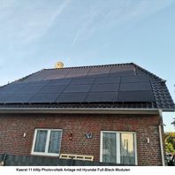 Kaarst 11 kWp Photovoltaikanlage mit Full Black Modulen