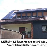 Mülheim 5,3 kWp Anlage mit LG RESU 6.5 Speicher