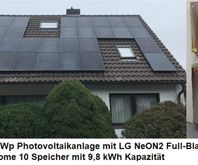 Mülheim 9,52 kWp Photovoltaikanlage mit LG Speichersystem