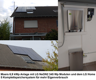 Moers 6,9 kWp Anlage mit LG Home 5